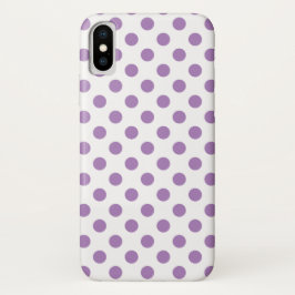 Lavendelpolka-Punkte auf weiß Case-Mate iPhone Hülle