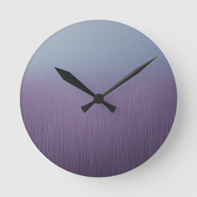 Lavendelregen  runde wanduhr (Vorderseite)