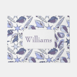 LavendelSeashells | addieren Ihren Namen Fußmatte