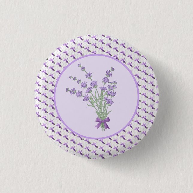 Lavendelstrau Button (Vorderseite)