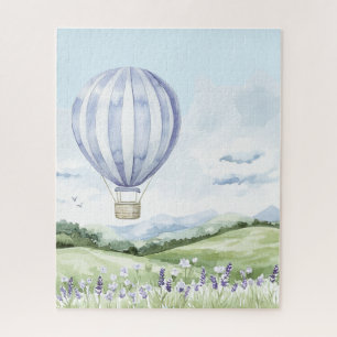 Lavendelstreifen Ballonfeld der Blumen