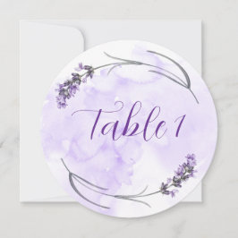 Lavendeltisch Karte