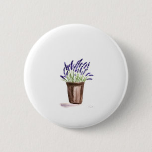 Lavendeltopf-Blume Button