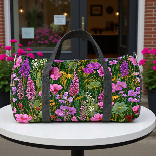 Lavendelwiese Botanischer Druck Duffle Bag