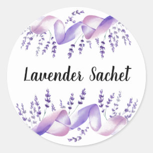 Lavendelzweige Lavendelsachet Aufkleber