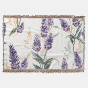 Lavendelzweige Wasserfarbe Botanisch Lila Blumen Decke