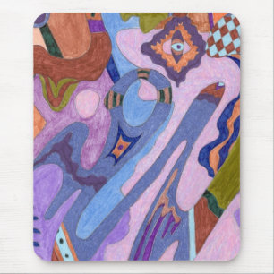 "Lavender" Abstrakte Kunst Mousepad
