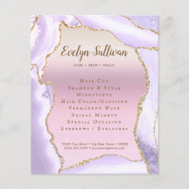 Lavender Agate Imitats Pearlescent Foil Flyer