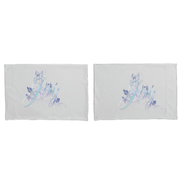 Lavender and Blue Joy Kissenbezug (Vorderseite-Set)