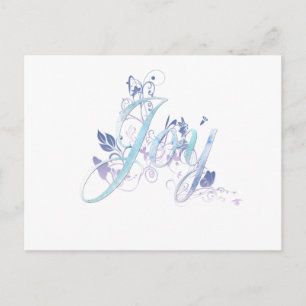 Lavender and Blue Joy Postkarte