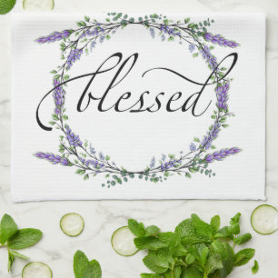 Lavender and Eucalyptus Blessed Geschirrtuch