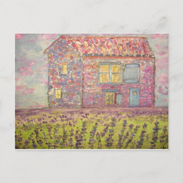 Lavender Aromatherapie Postkarte (Vorderseite)
