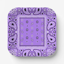 Lavender Bandana Lila Paisley Party