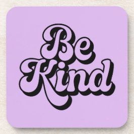 Lavender Be Kind Affirmation Untersetzer Set