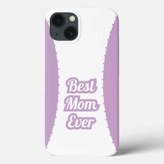Lavender Best Mom Ever iPhone Case (Rückseite)