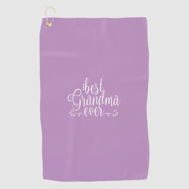 Lavender Best Oma je Golfhandtuch (Vorderseite)