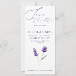 Lavender Bliss Elegante Hochzeit im Wasserfarbenbe Save The Date