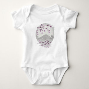 Lavender Blossom Baby Strampler