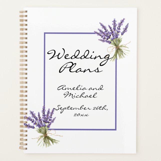 Lavender Blossom Jardin Planificateur de mariage (Devant)