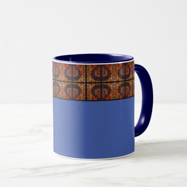 Lavender Blue Accent Ethiopian Art Tasse (VorderseiteRechts)