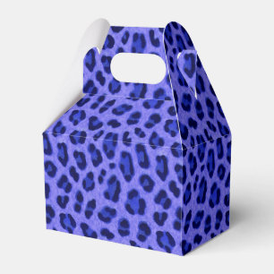 Lavender Blue Leopard Tierdruckmuster Geschenkschachtel