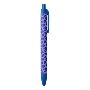 Lavender Blue Leopard Tierdruckmuster Kugelschreiber