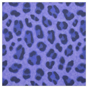Lavender Blue Leopard Tierdruckmuster Stoff