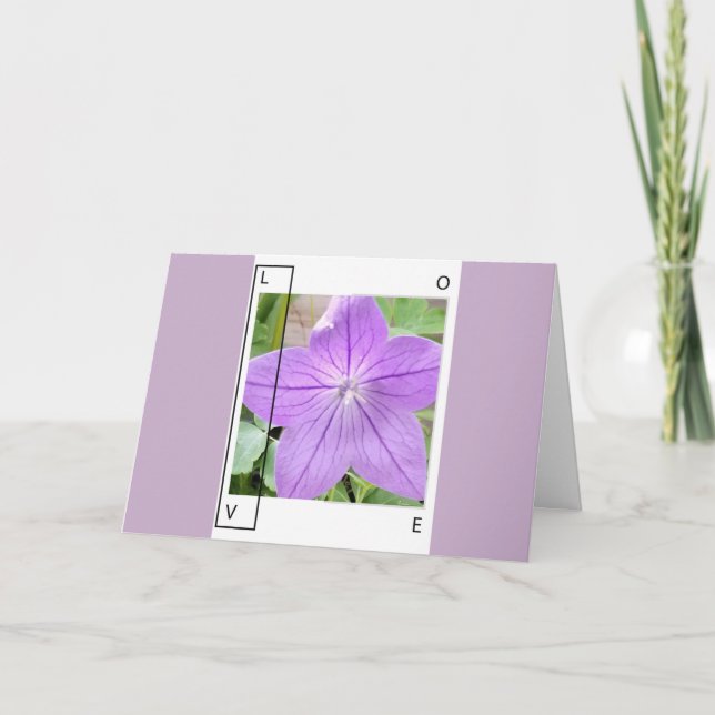 LAVENDER BLUE LOVE - GREETING CARD KARTE (Vorderseite)