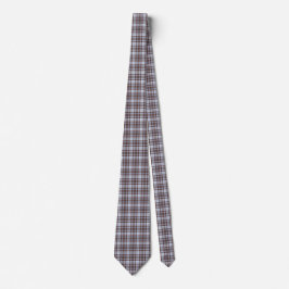 Lavender Blue Plaid Tartan Retro Color Neck Tie Krawatte