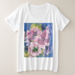Lavender Blues Aquarelle Parties scintillant flora