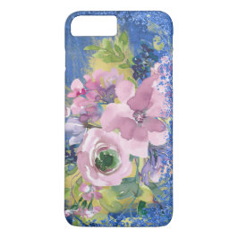 Lavender Blues Watercolor Glitzer Case-Mate iPhone Hülle