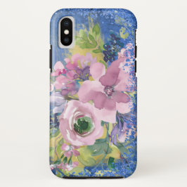 Lavender Blues Watercolor Glitzer Case-Mate iPhone Hülle