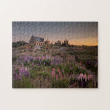 Lavender Blume Hill and Field Village House View