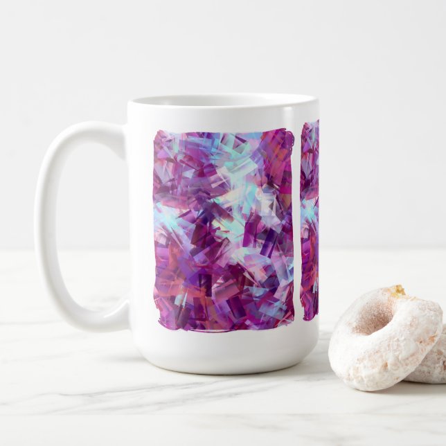 LAVENDER BLUME KAFFEE TASSE (Mit Donut)