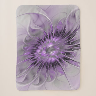 Lavender Blume Traumhaft Modernes Abstraktes Frakt Sherpadecke
