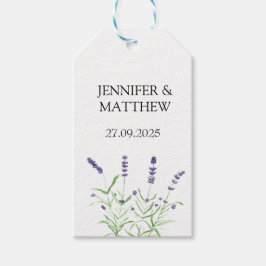 Lavender Blume Wasserfarben Geschenkanhänger