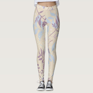 Lavender Botanical | Elegante Pastell-Blumen Leggings