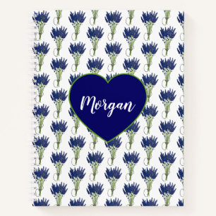 Lavender Bouquet Lila Blume Blumendruck Notizbuch