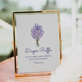Lavender Bouquet Watercolor Diaper Poster