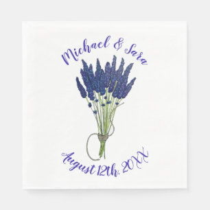 Lavender Bunch Garden Party Wedding Brautparty Serviette