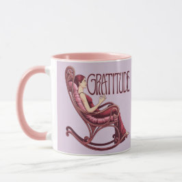 Lavender Burgundy Affirmation Meditation Mug Tasse