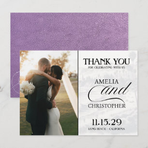 Lavender California Passport Dankeskarte