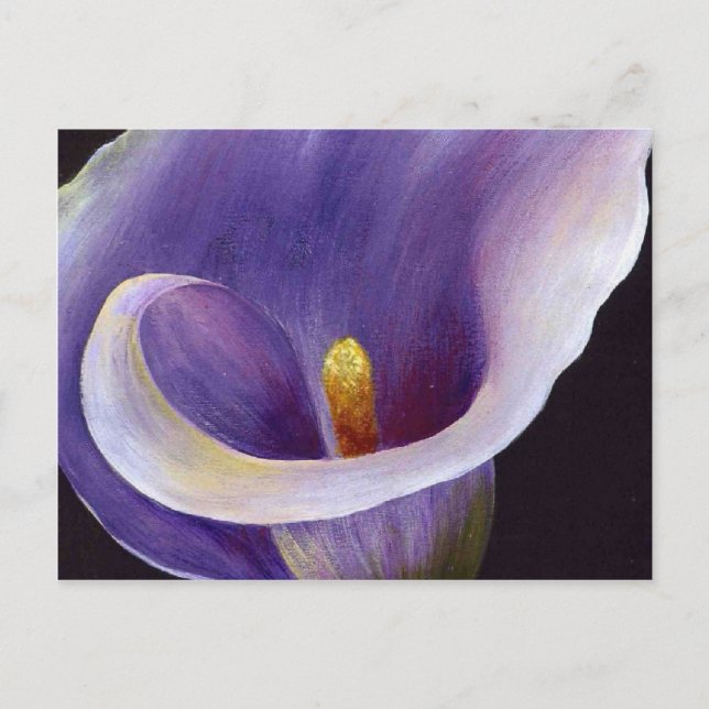 Lavender Calla Lily Postkarte (Vorderseite)