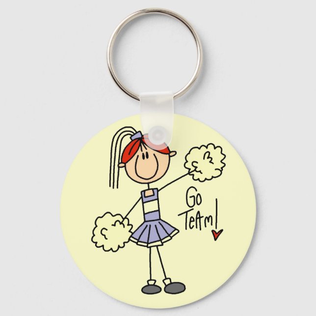 Lavender Cheerleader Tshirts und Geschenke Schlüsselanhänger (Vorderseite)