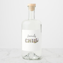 Lavender Chill Alkoholflaschenetikett