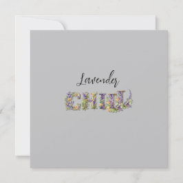 Lavender Chill Einladung