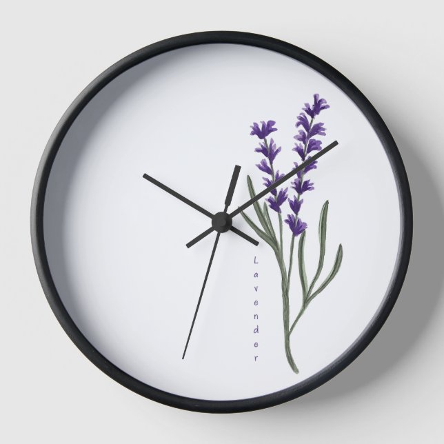 Lavender Clock Uhr (Vorderseite)