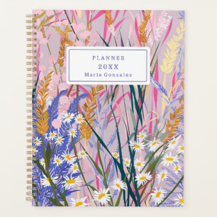 Lavender Daisies Custom 2025 Planificateur hebdoma