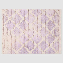 Lavender Damask mit dem Schreiben von Dekoupage