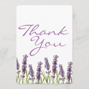 Lavender Dankeschön Karte